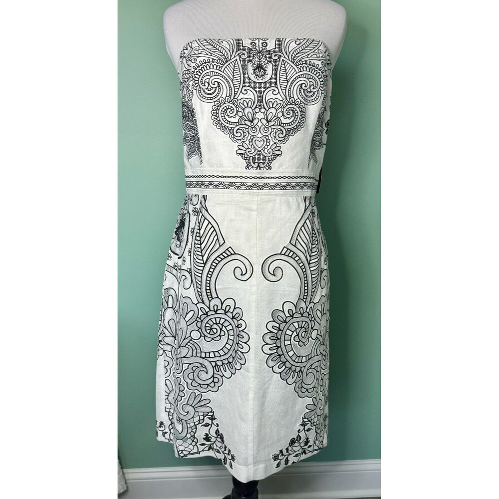 NY and Company Strapless Party Dress - Sz 10 Black White